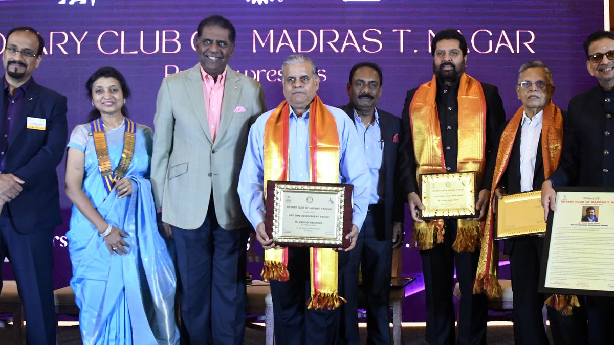 Ramesh Krishnan gets Rotary Club’s Lifetime Achievement Award The Hindu